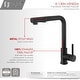 preview thumbnail 7 of 9, STYLISH Matte Black Single Handle Pull Down Kitchen Faucet with Cold Water Tap