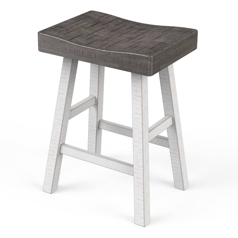 Solid Wood Modern Midnight Bar Stool Set of 2