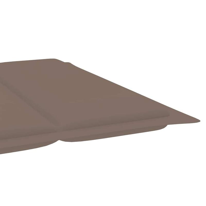 vidaXL Sun Loungers 2 pcs with Cushions Solid Acacia Wood - 72.4" x 21.7" x 25.2"