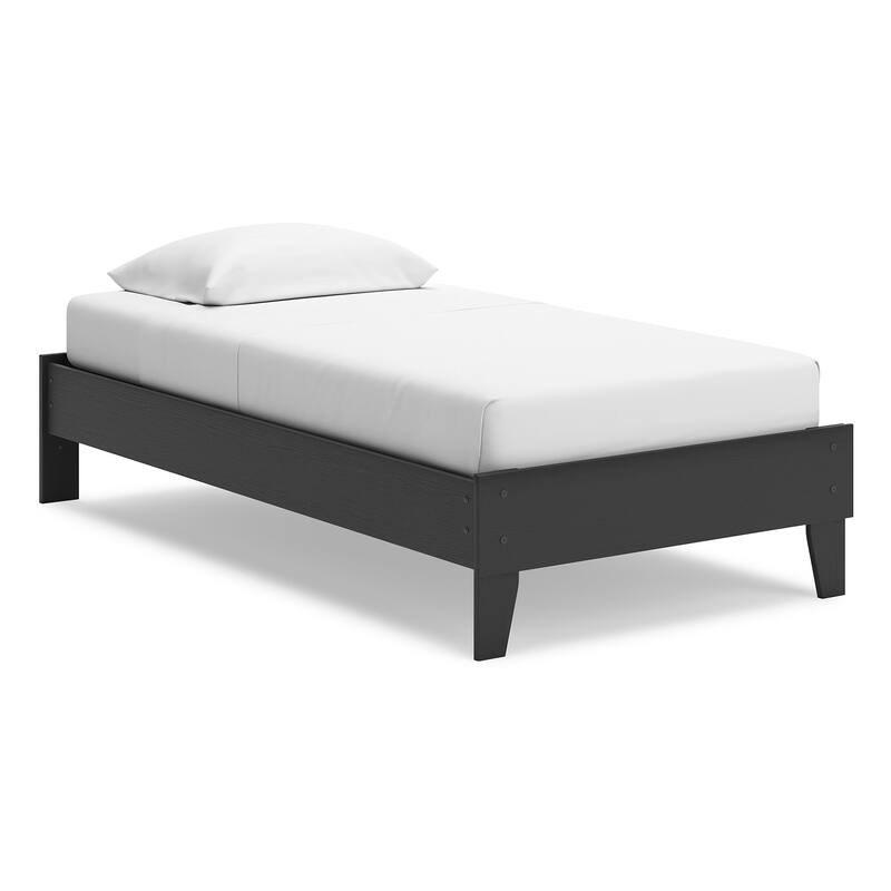 Signature Design by Ashley Socalle Black Panel Platform Bed