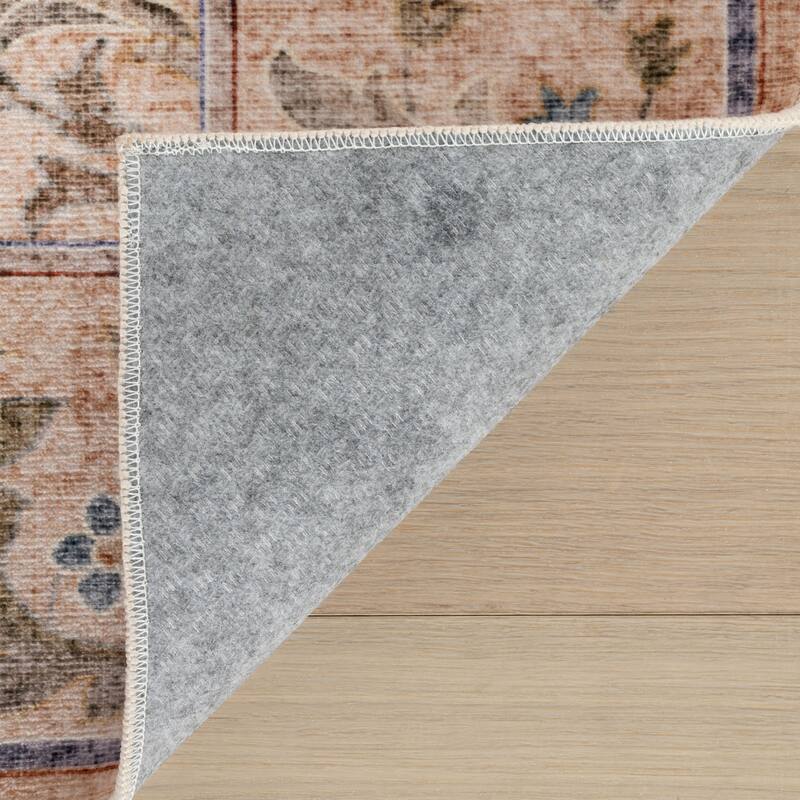Nuloom Carivelle Floral & Paisley Washable Rug