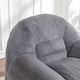 preview thumbnail 23 of 42, Bean Bag Chair, Comfy Bean Bag Sofa with Back Support, With Footstool,Faux Fur Bean Bag Chair