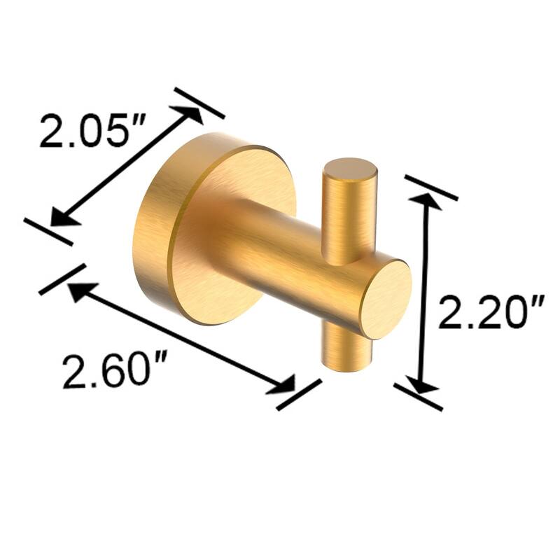 Wall Mount Towel Hooks 4 Pack Bathroom Robe Hook for Cabinet Closet Door Heavy Duty Wall Hooks for Kitchen, Hotel, Washroom