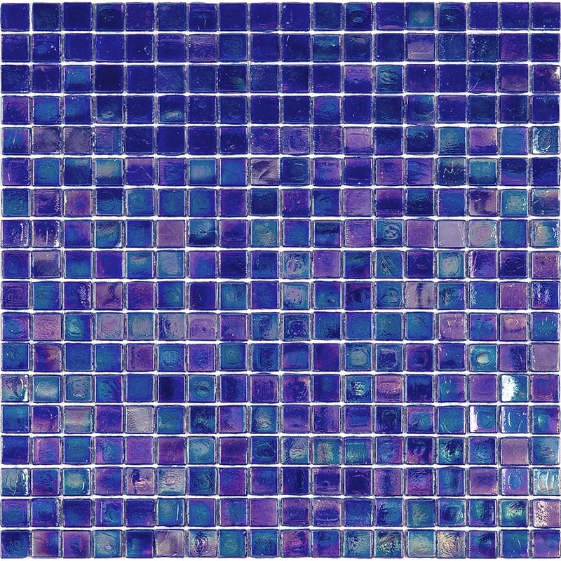 Apollo tile 12" x 12" Skosh Glossy Shimmer Cobalt Blue Glass Tile (18.69 sq ft/case) - 20 Pack