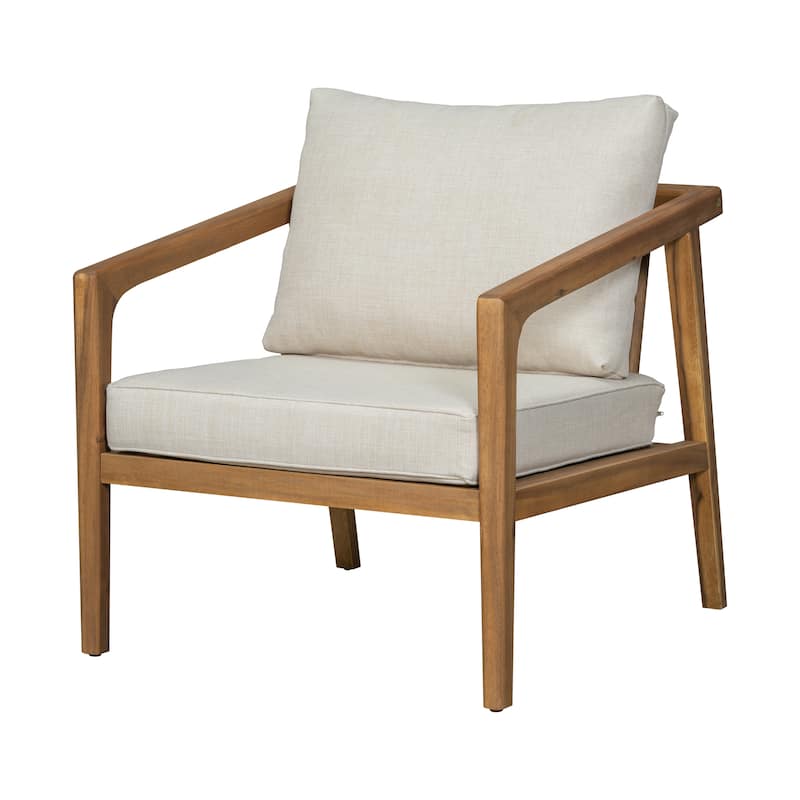 Christopher Knight Home - Westin Outdoor Acacia Wood Club Chair with Cushions Set of 2 (Only Chair)