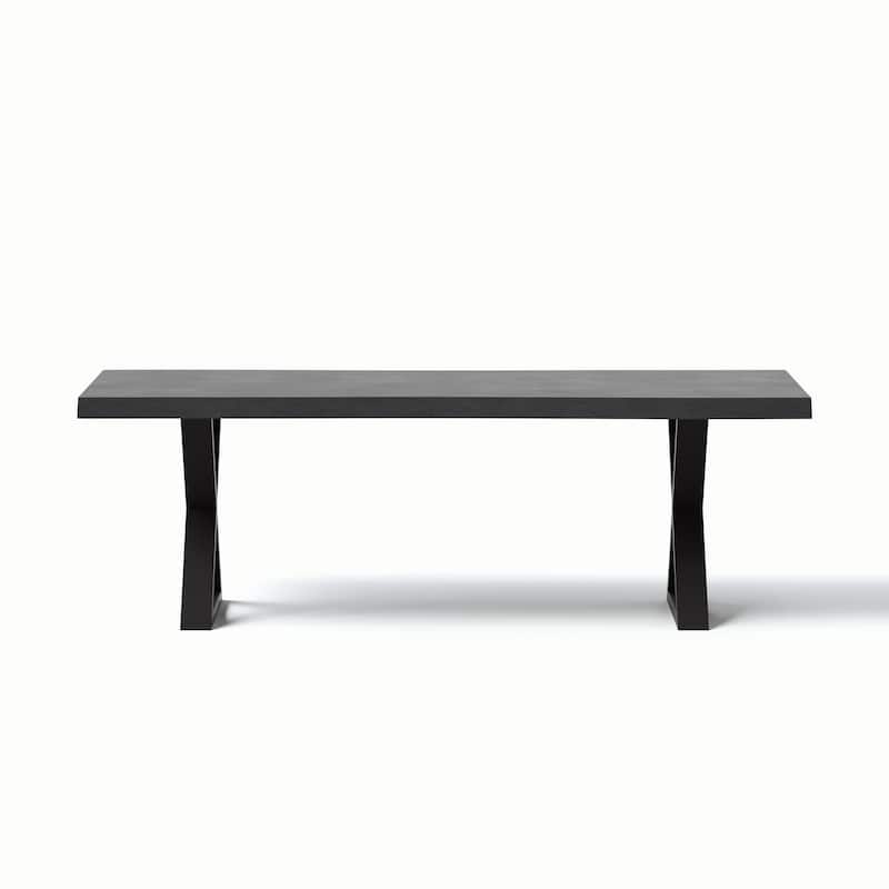 Urbia Brooks Solid Acacia Dining Table - X Base