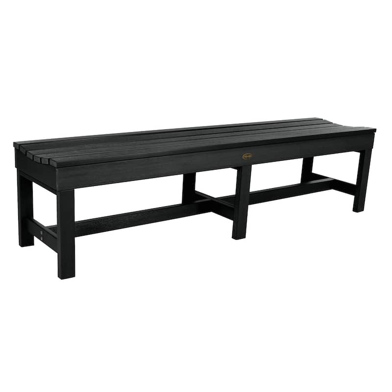 Highwood Commercial Grade Weldon 6ft Backless Picnic Bench - Black