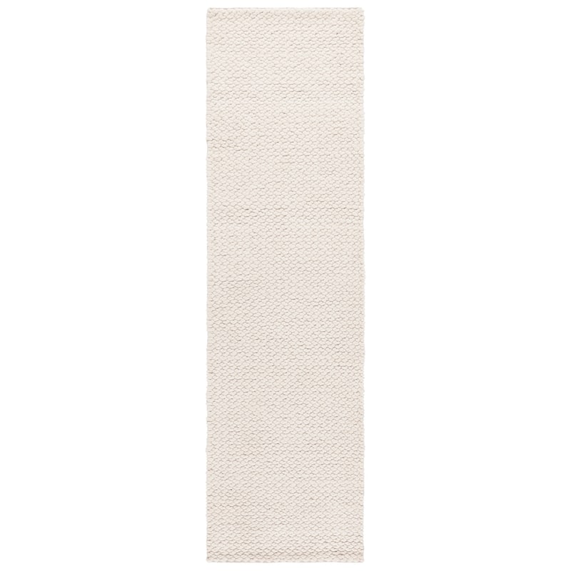 SAFAVIEH Hand-Loomed Natura Toshka Transitional Wool Rug - 2'3" x 8' Runner - Ivory