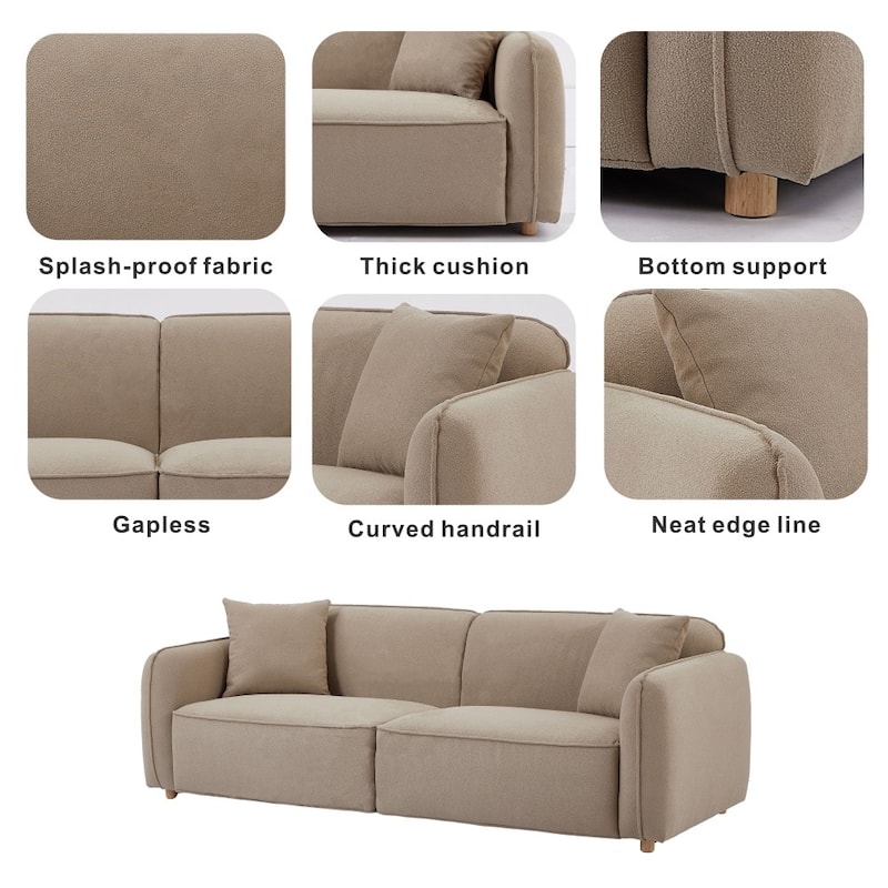 Modern 3 Seater Deep Seat Sofa for Living Room
