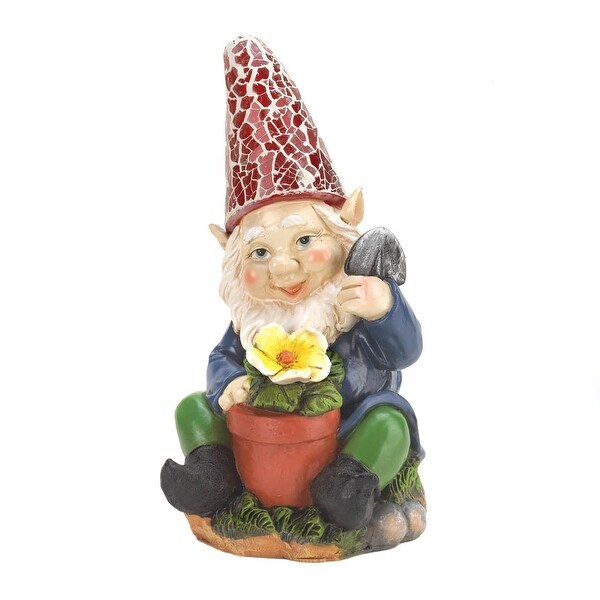 Interior Gardening Gnome Solar Garden Statue