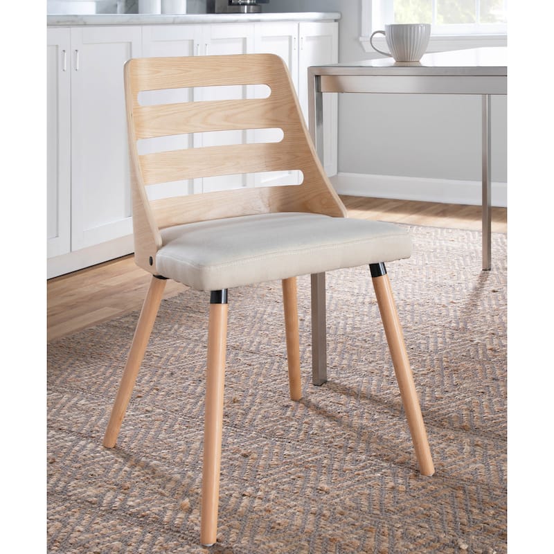 Carson Carrington Oglala Dining/Accent Chair with Tapered Wood Legs (Set of 2)