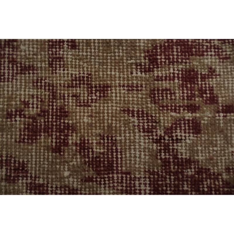 Hand Knotted Oriental 100% Wool Carpet Transitional Floral Brown Anatolian Area Rug - 9' 5'' X 6' 9''