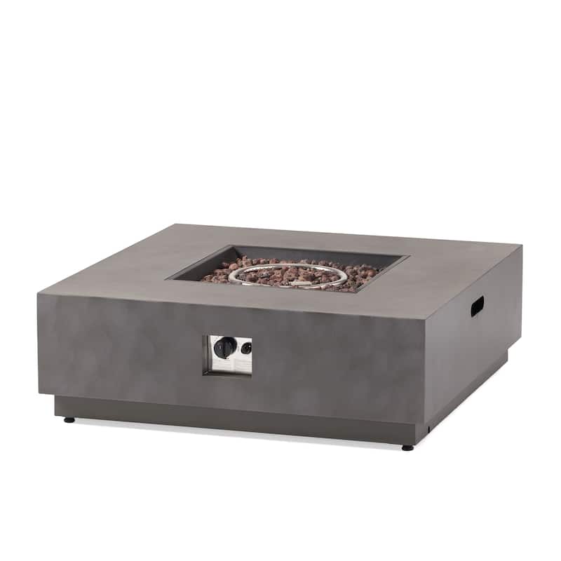 Wellington Outdoor 50,000 BTU Square Fire Pit (No Tank Holder) by Christopher Knight Home