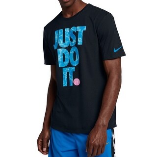 Shop Nike Blue Mens Size Large L Just Do It Dri Fit Graphic Tee T Shirt Overstock 28111317