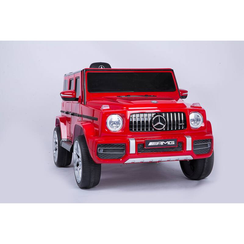 Mercedes-Benz G63 Kids Electric Ride-On Car with Parental Remote, Music Player, and Quake-Proof Wheels 鈥
