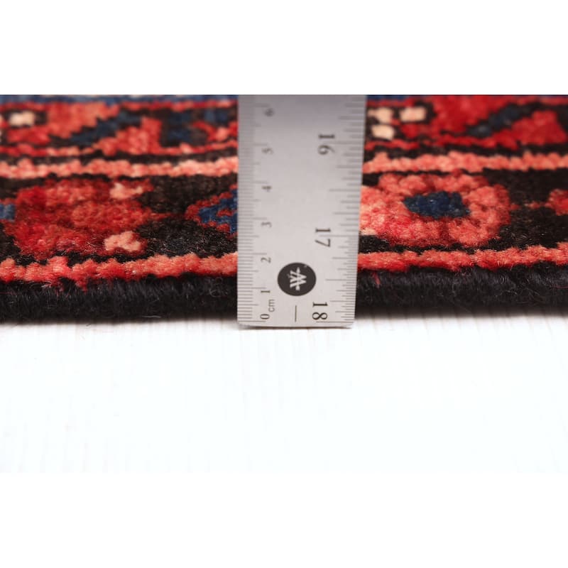 ECARPETGALLERY Hand-knotted Andelz Red Wool Rug - 3'5 x 12'4