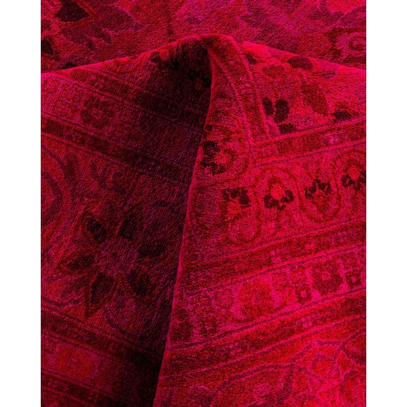 Contemporary Overdyed Wool Hand Knotted Area Rug - 10' 3" x 14' 0"