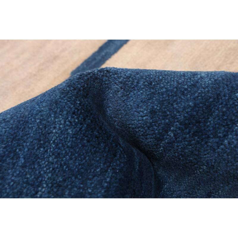 ECARPETGALLERY Hand-knotted Peshawar Ziegler Dark Blue Wool Rug - 5'0 x 6'9