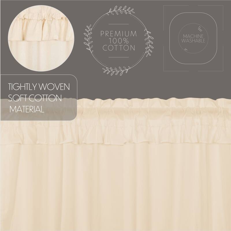 Muslin Ruffled Valance