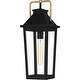 preview thumbnail 2 of 6, Buckley 1-Light Matte Black Outdoor Hanging Lantern