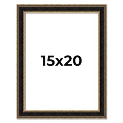 15x20 Frame Gold Antique Vintage Sold Wood Picture Frame | 1.75 Inch