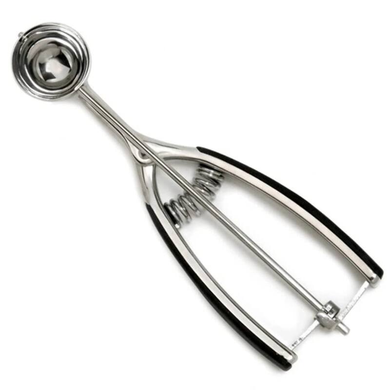 Norpro Grip-EZ 2-Teaspoon / 31mm Stainless Steel Food Scoop - Silver