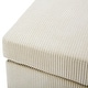 preview thumbnail 84 of 94, Modern Oversized striped Corduroy Ottoman