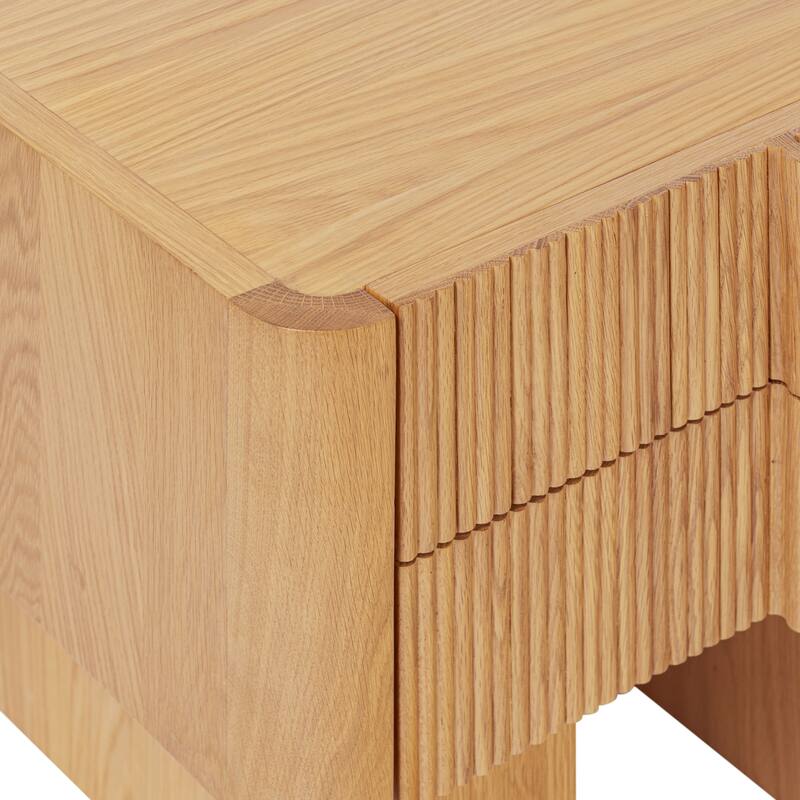 Poly and Bark Toledo Nightstand in Oak