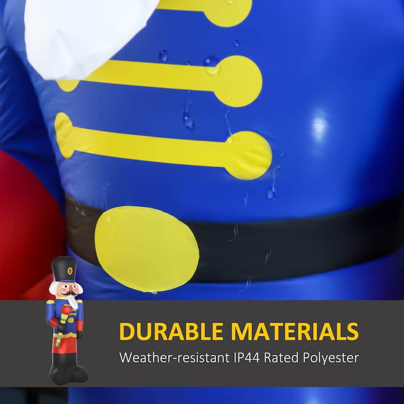 HOMCOM Giant Nutcracker Decoration, Christmas Nutcracker, Large Christmas Decoration