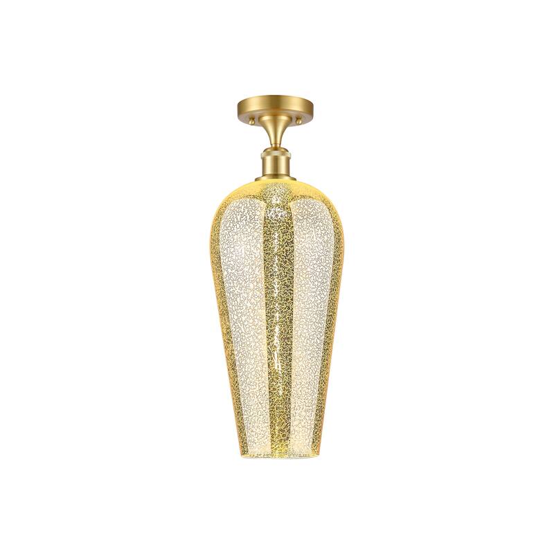 Innovations Lighting Endless Possibilities Ballston - Chelsea - 1 Light 8" Semi-Flush Mount - Mercury/Satin Gold