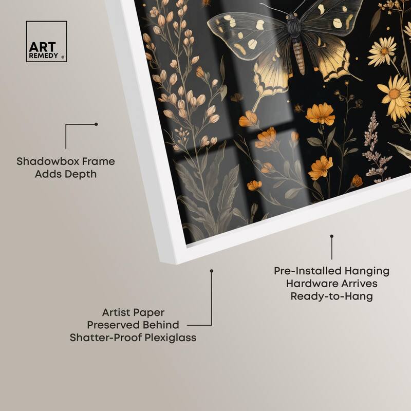 Winged Visitors II Shadowbox by Art Remedy