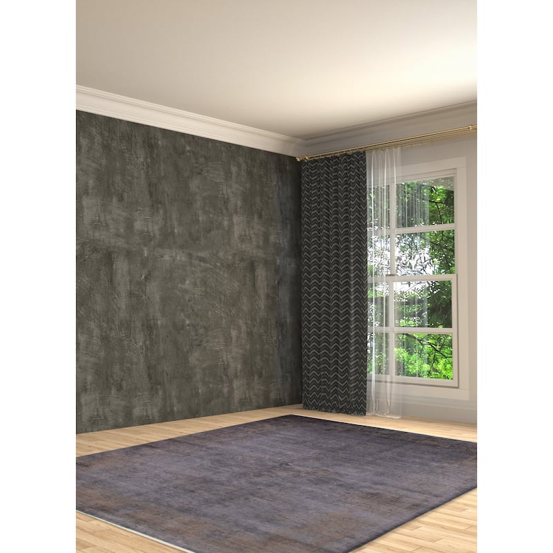 ECARPETGALLERY Hand-knotted Vibrance Light Denim Blue Wool Rug - 6'1 x 8'8