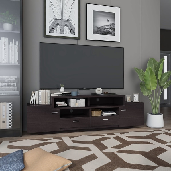 Furniture of America 72-inch Peyson Modern Tiered TV Stand. Opens flyout.