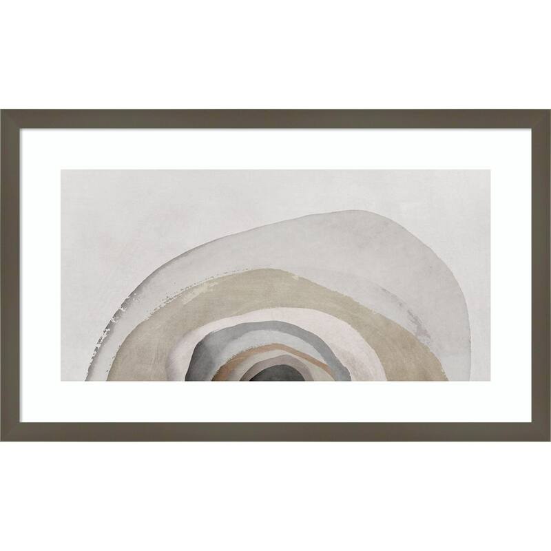 Layers of Subtle Serenity No. 2 by Hazel J Wood Framed Wall Art Print