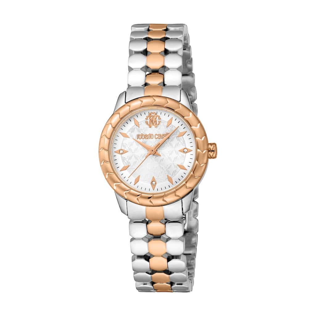 Roberto Cavalli Women RC5L097M0065 Quartz Watch - Two-Tone
