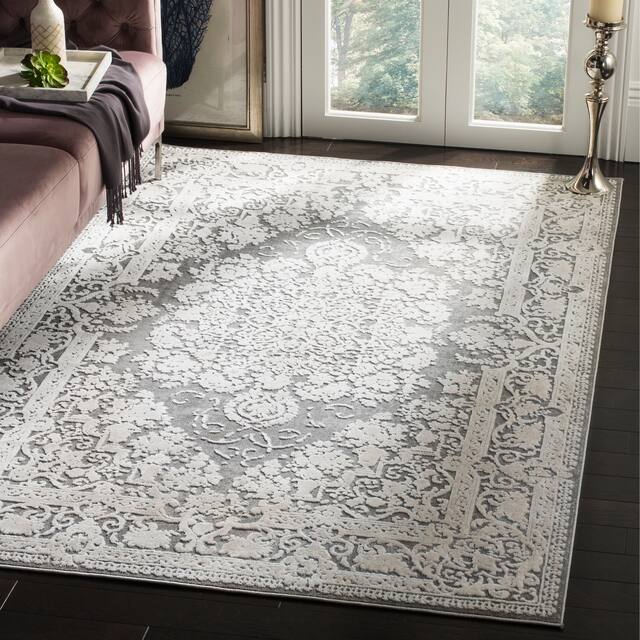 SAFAVIEH Reflection Nedelja Charming Oriental Rug - 8' x 10' - Dark Grey/Cream