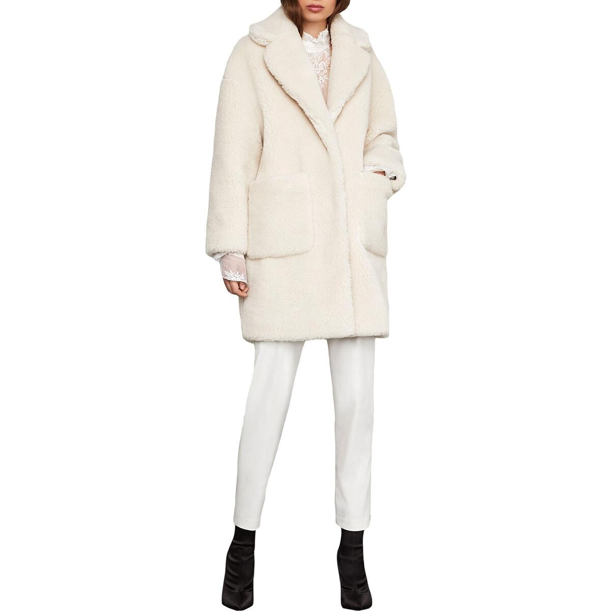 bcbgmaxazria faux fur coat
