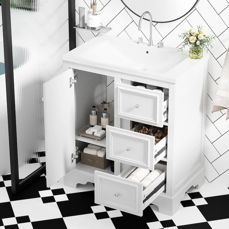 Merax 30-Inch bathroom vanity cabinet and Wall Mounted Bathroom Storage Cabinet