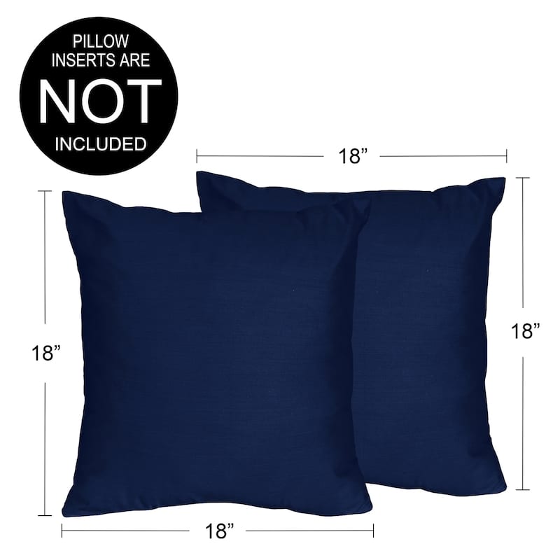Sweet Jojo Designs Navy Blue Boy Girl Unisex/Gender Neutral 18in Decorative Accent Throw Pillow Cover Set of 2 Stripe Collection
