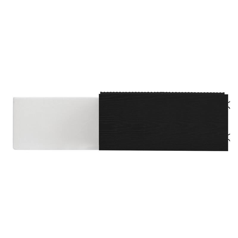 Entryway Bench Cabinet With Cushion, 2 Doors and 3-Tier Adjustable Shelves for Entryway Organization