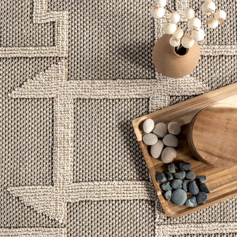 Nuloom Sequoia Tribal Textured Indoor/Outdoor Area Rug