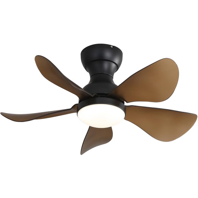 23" 29'' 42'' Flush Mount Ceiling Fan with Light and Remote Control for Small Room,Patio,Kitchen,Bedroom