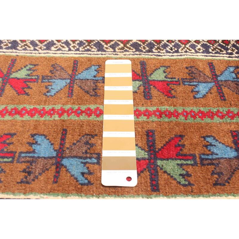 ECARPETGALLERY Hand-knotted Teimani Brown Wool Rug - 2'11 x 4'11