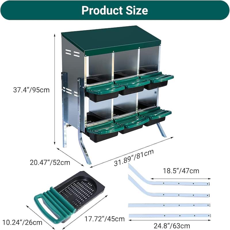 Metal Chicken Nesting Box