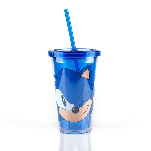 Sonic The Hedgehog Tumbler Water Bottle Cup, 22 Ounces for Sale in