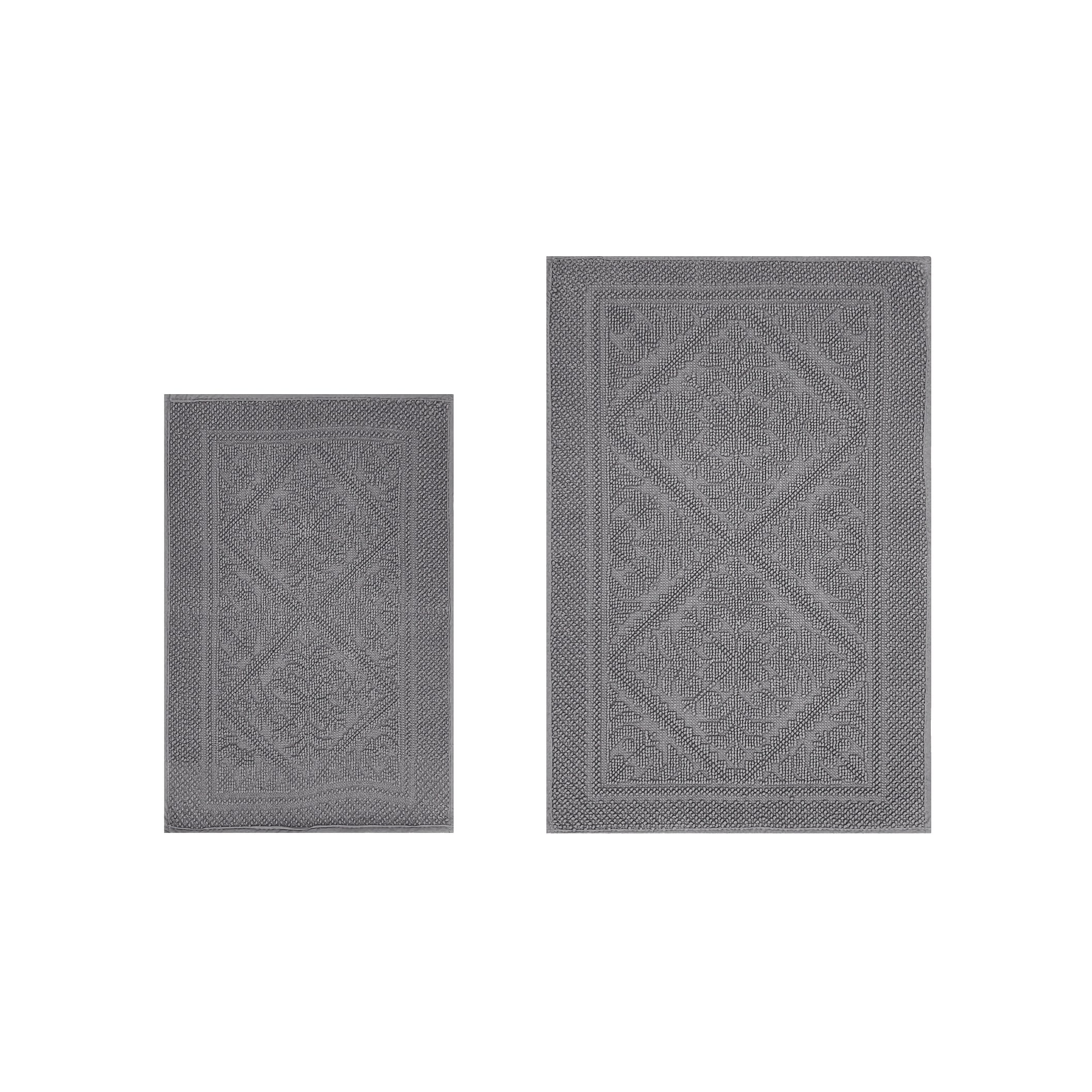 Better Trends Jacquard Collection 2 Piece Set 100 Cotton Tufted Bath Mat Rug Set On Sale Overstock 18131582 17 X 24 21 X 34 Coral