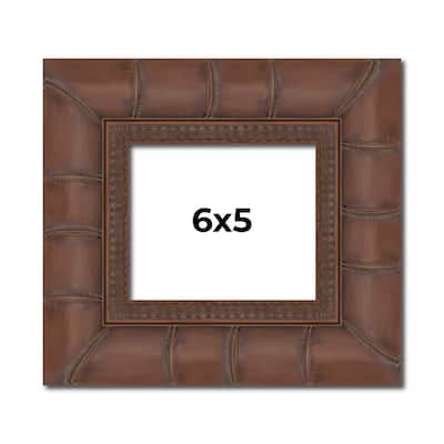 6x5 Frame Pewter Solid Wood Picture Frame Width 1.625 Inches | Interior Frame Depth 0.6875 Inches