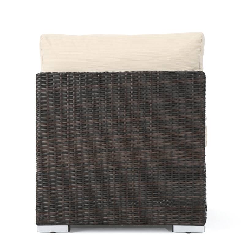 Santa Rosa Wicker Outdoor Armless Club Chair by Christopher Knight Home