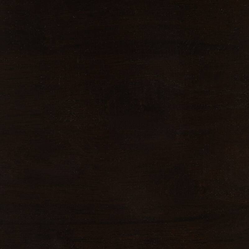 Vin 26 Inch Counter Height Stool, Black Faux Leather Seat, Dark Brown Wood