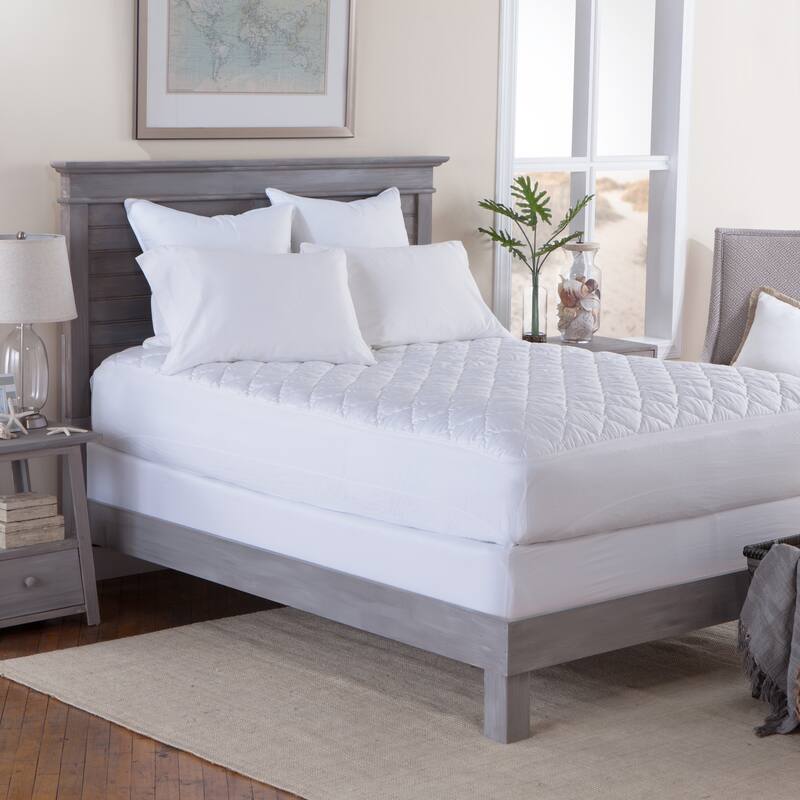 Triple Protection Plush Down Alternative 400 Thread Count Waterproof Mattress Pad Stain Resistant - Twin XL